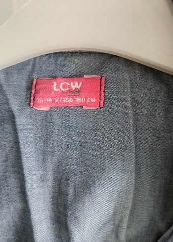 Düğmeli Mavi Denim kız çocuk Gömlek - Görsel 6