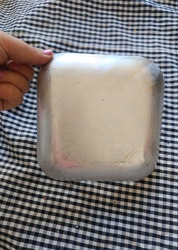 Vintage Parlak Beyaz Tabak - Görsel 2