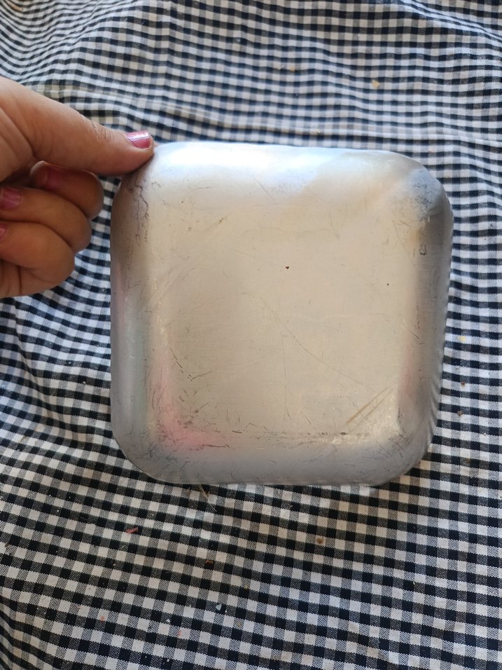 Vintage Parlak Beyaz Tabak - Görsel 2