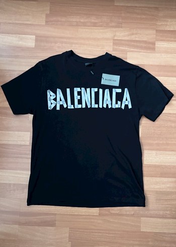 Balenciaga Siyah Logo Tisort