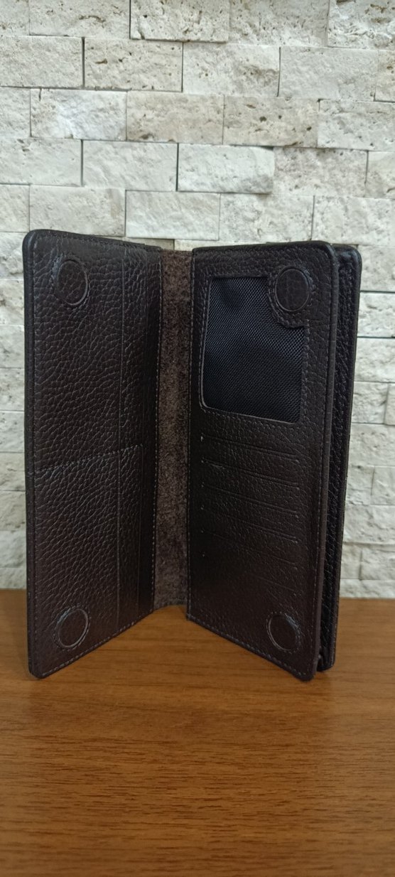 Kilitli Koyu Kahverengi Deri Kadın Cüzdanı orjinal ayyıldız - Görsel 2