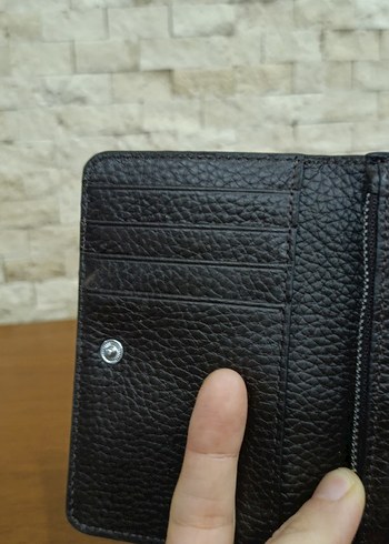 Kahverengi Deri Kadın Cüzdanı ayyıldız orjinal marka - Görsel 5