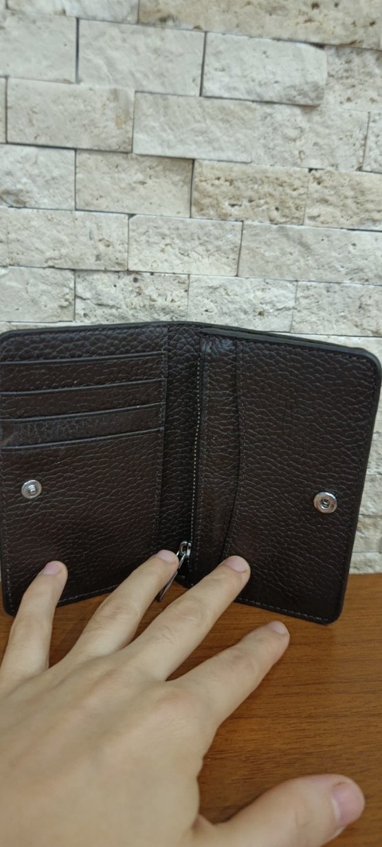 Kahverengi Deri Kadın Cüzdanı ayyıldız orjinal marka - Görsel 2