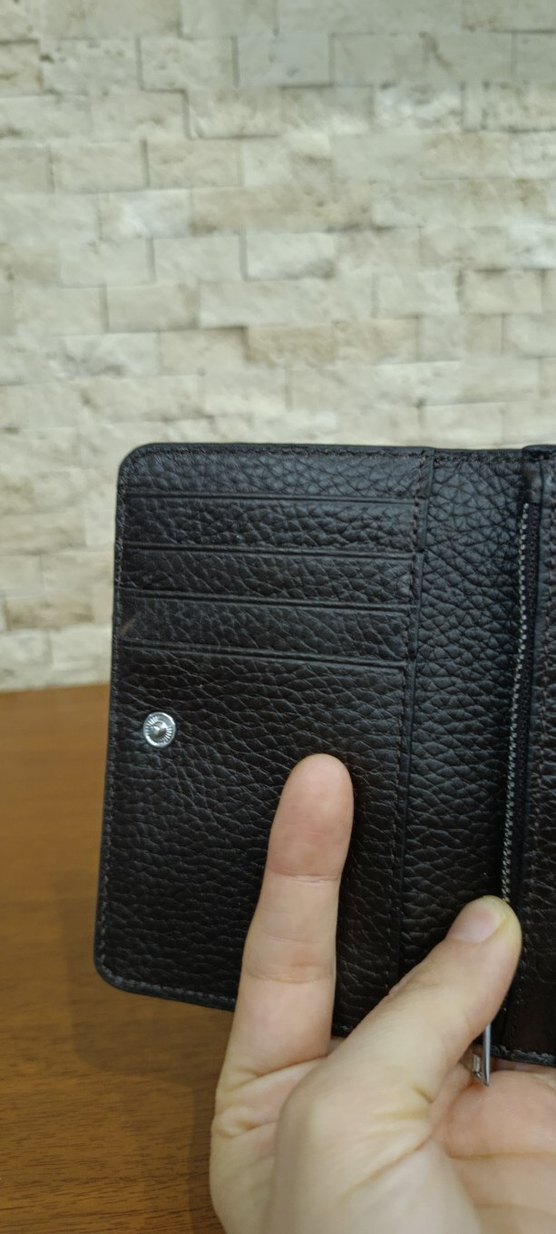 Kahverengi Deri Kadın Cüzdanı ayyıldız orjinal marka - Görsel 5