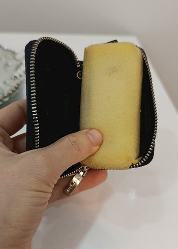 Deri Siyah orjinal tergan anahtarlık - Görsel 2