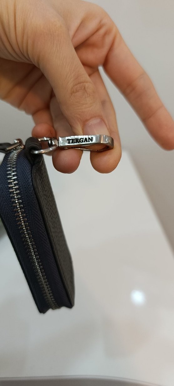 Deri Siyah orjinal tergan anahtarlık - Görsel 3