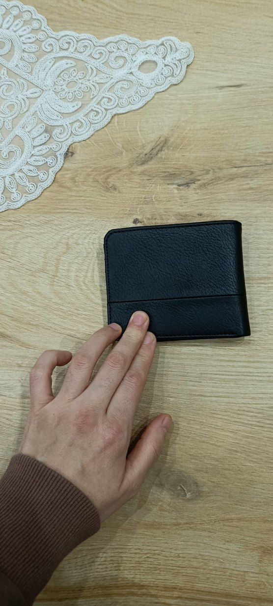 Siyah Minimalist Erkek Cüzdan - Görsel 4