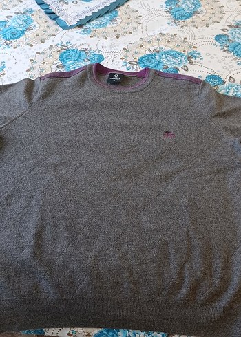 Gri Erkek Triko Bisiklet Yaka Kazak Karaca marka orjinal - Görsel 4