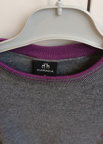 Gri Erkek Triko Bisiklet Yaka Kazak Karaca marka orjinal - Görsel 2