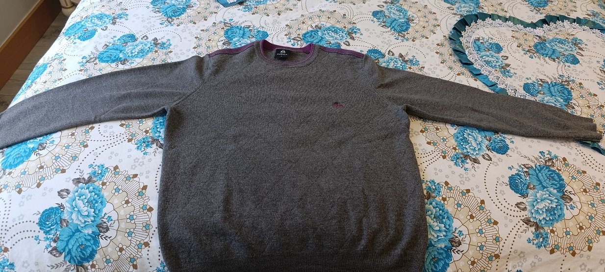 Gri Erkek Triko Bisiklet Yaka Kazak Karaca marka orjinal - Görsel 5