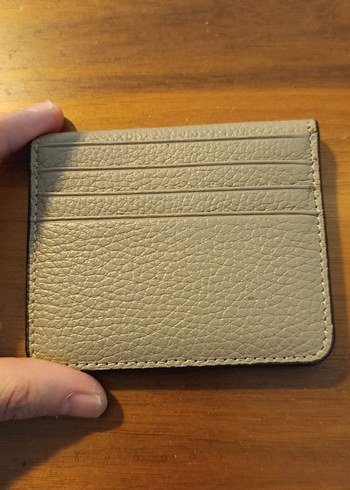 Bej Deri Mıknatıslı kartlık - Görsel 2