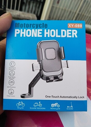 Motosiklet telefon tutucusu 