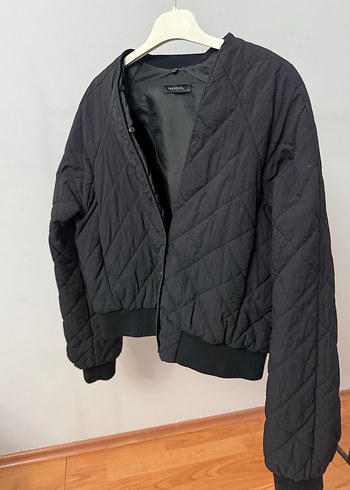 Düğmeli Siyah Kadın Ceket - Görsel 2