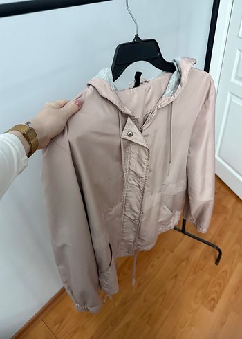 Bej Midi Kadın Ceket, Rahat Kesim, Düğmeli - Görsel 2