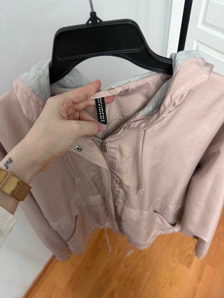 Bej Midi Kadın Ceket, Rahat Kesim, Düğmeli - Görsel 3