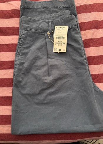 Zara Gri Duz Kesim Pantolon