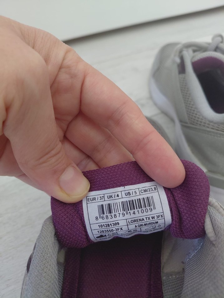 Gri Bağcıklı Kadın Spor Ayakkabı - Görsel 4