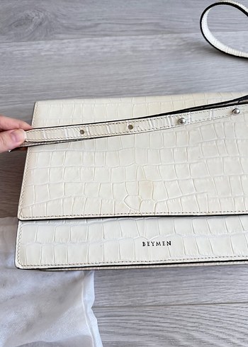 Beymen Deri Kroko Desenli Çanta - Görsel 3