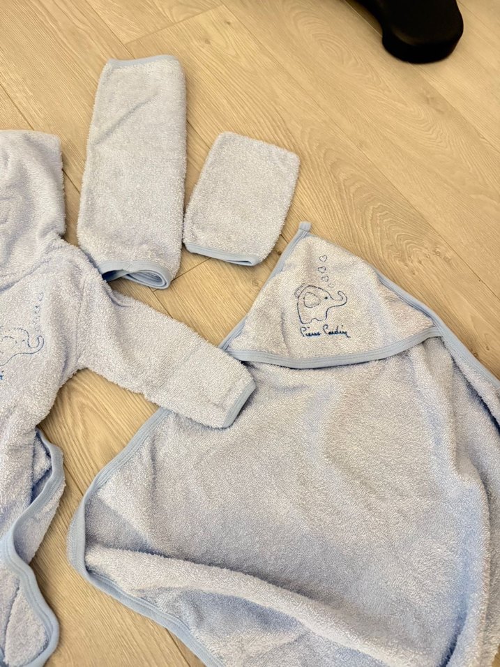 Pierre cardin Kapüşonlu Erkek Çocuk Bornozu Nakışlı - Görsel 2