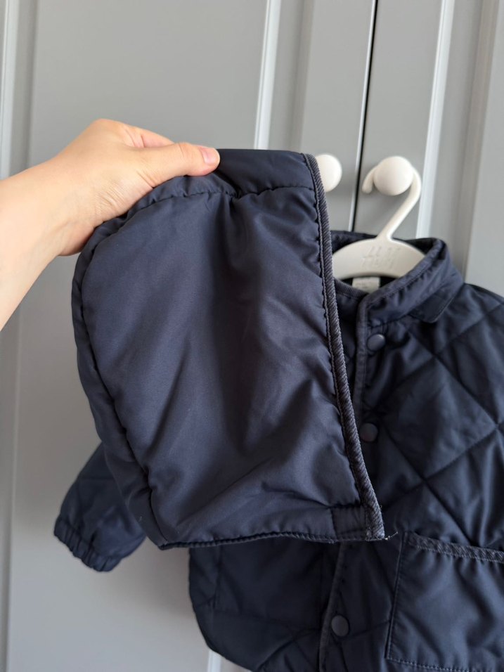 H&M Erkek Çocuk Düğmeli Kapüşonlu Mont - Görsel 5