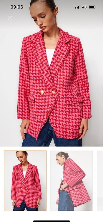 38 Beden pembe Renk Milla blazer ceket