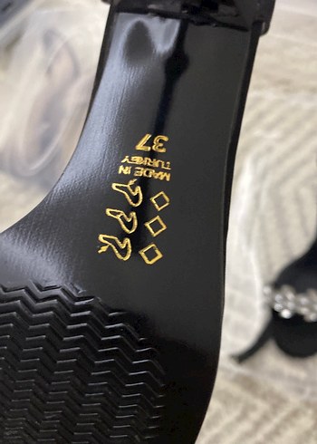 Siyah Taşlı İnce Topuklu Kadın Abiye Ayakkabı - Görsel 2