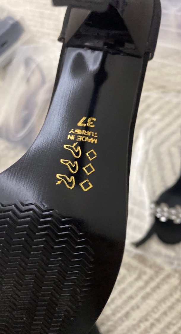 Siyah Taşlı İnce Topuklu Kadın Abiye Ayakkabı - Görsel 2