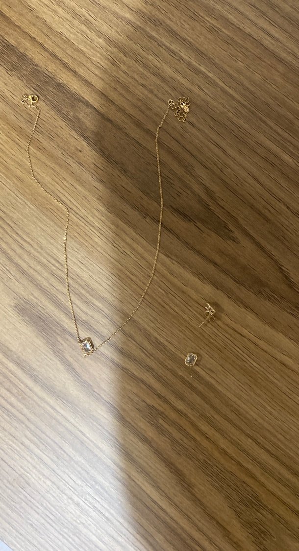 Altın Renk Zincir Detaylı Midi Kolye - Görsel 3