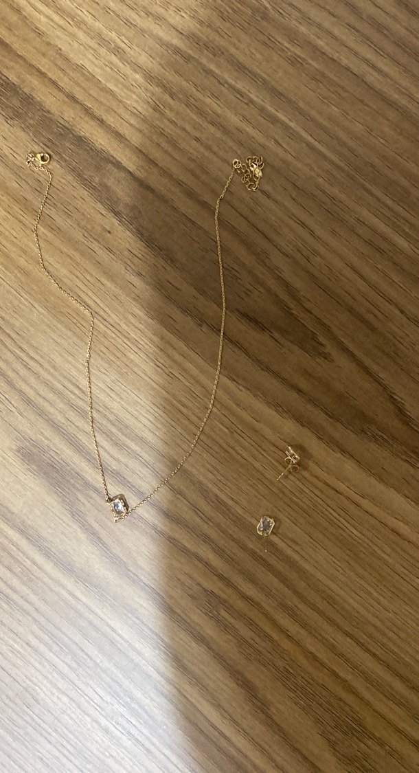 Altın Renk Zincir Detaylı Midi Kolye - Görsel 2