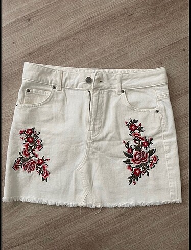 Colins beyaz mini etek