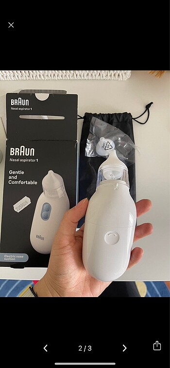 Braun bebek burun aspiratörü