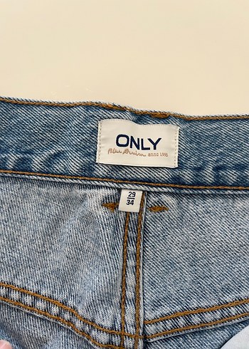 Kadın Gri Mavi Bol Kesim Midi Kot Pantolon - Görsel 4