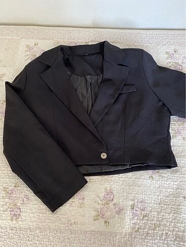 CROP BLAZER CEKET