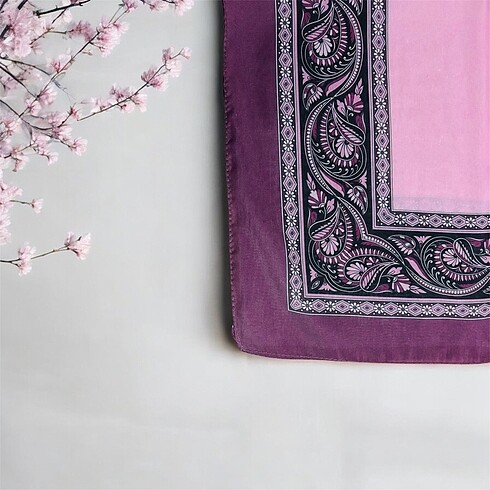 Beden pembe Renk Pembe Etnik Desen Soft Pamuk Şal