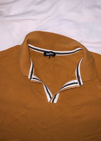 Kahverengi Kısa Kollu Polo Yaka Tişört - Görsel 2