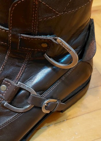 Cok Tarz Deri Tokalı Erkek Botu - Görsel 7