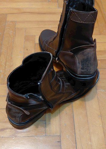 Cok Tarz Deri Tokalı Erkek Botu - Görsel 2