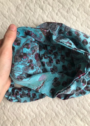 Diğer Turkuaz Batik Desenli Bohem Çanta