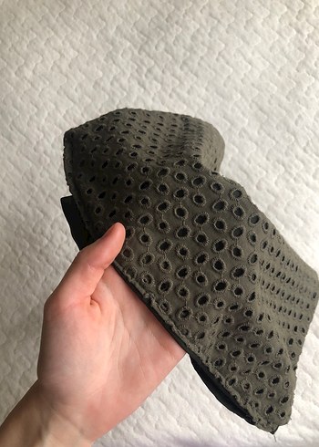 Diğer Gri Nakışlı Dantel Detaylı Kadın Çanta