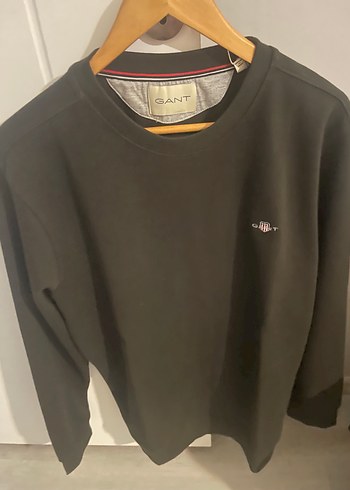 Gant Orijinal Gant Koyu Gri Bisiklet Yaka Sweatshirt