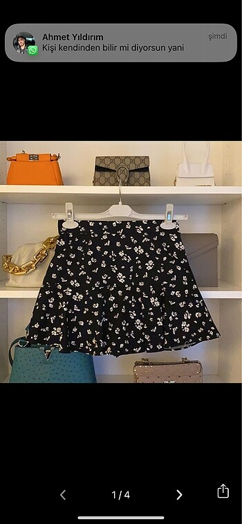 ZARA DESENLİ ŞORTLU ETEK