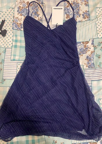 Bershka tül parlak mini elbise mezuniyet elbisesi - Görsel 4