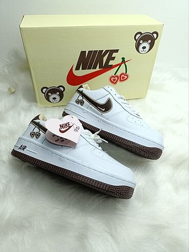 Nike Air force ????kirazlı model beyaz&kahve ????İthal ürün 