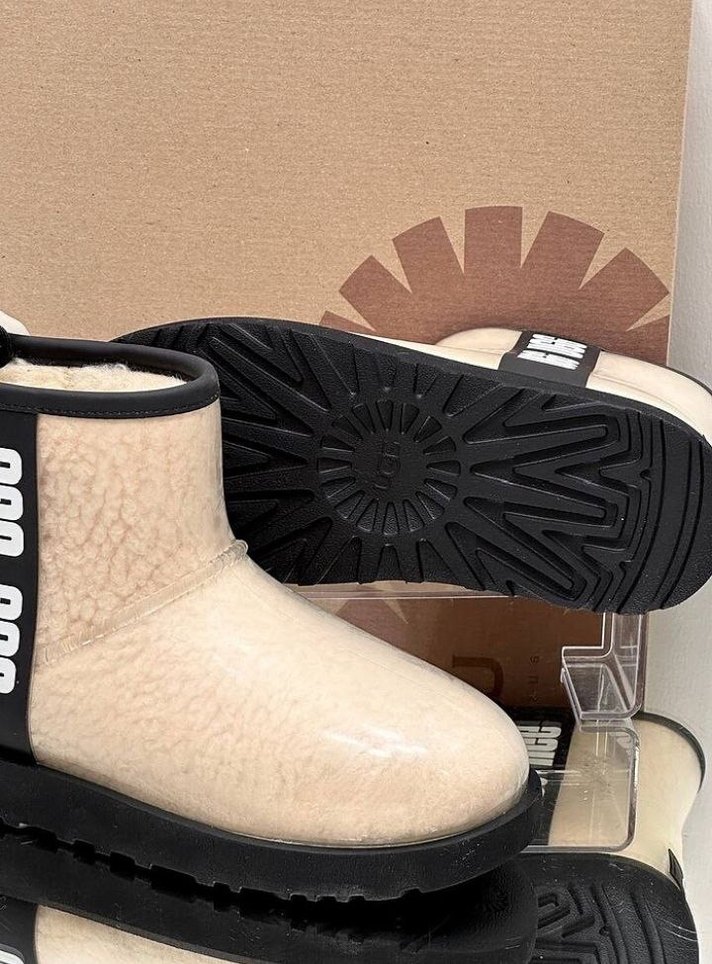 UGG Beyaz Tüylü Lastik Kadın Bot(skd/sut) - Görsel 5