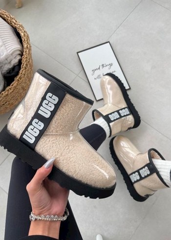 UGG Beyaz Kürklü Blok Topuklu Kadın Bot(skd/sut) - Görsel 8