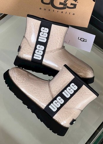 UGG Beyaz Kürklü Blok Topuklu Kadın Bot(skd/sut) - Görsel 4