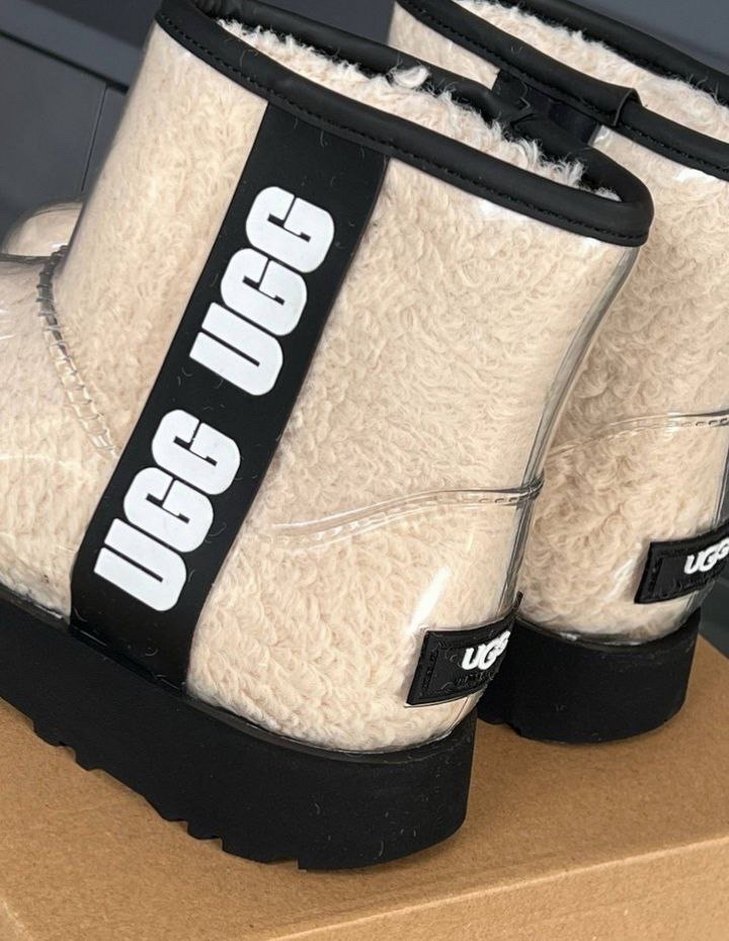 UGG Beyaz Kürklü Blok Topuklu Kadın Bot(skd/sut) - Görsel 2