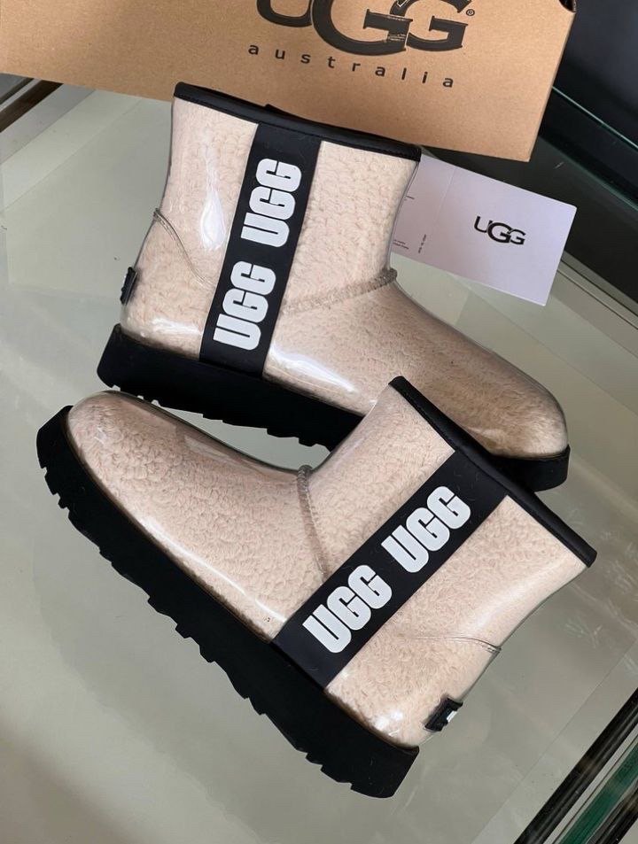 UGG Beyaz Kürklü Blok Topuklu Kadın Bot(skd/sut) - Görsel 4