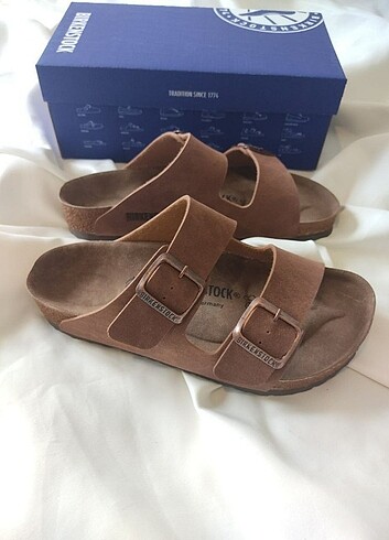 Birkenstock Arizona  terlik taba süet  