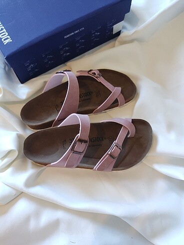 Birkenstock MAYARİ bayan terlik pudra SÜET  ???? ????????